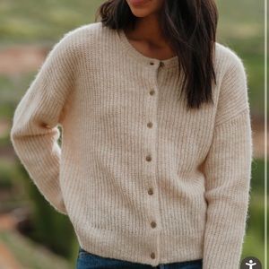 Jenni Kayne Hayes Crewneck Cardigan